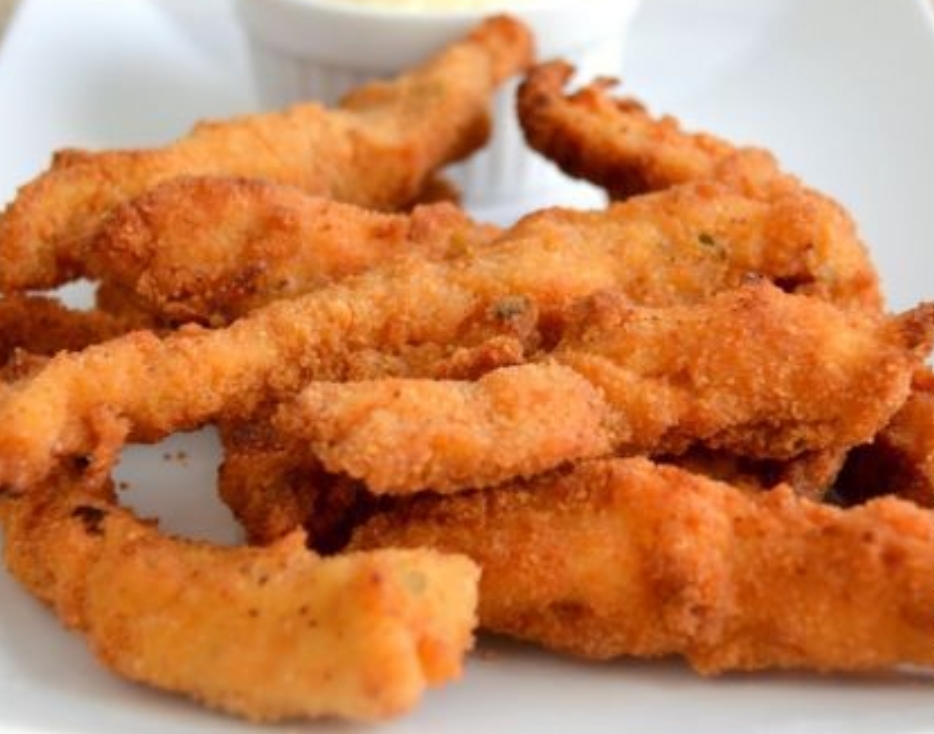 Lágrimas de pollo con salsa de mostaza y miel